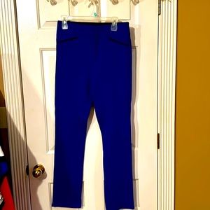 INC BarII Royal Blue Jegging Pants w/black faux piping around front pockets
